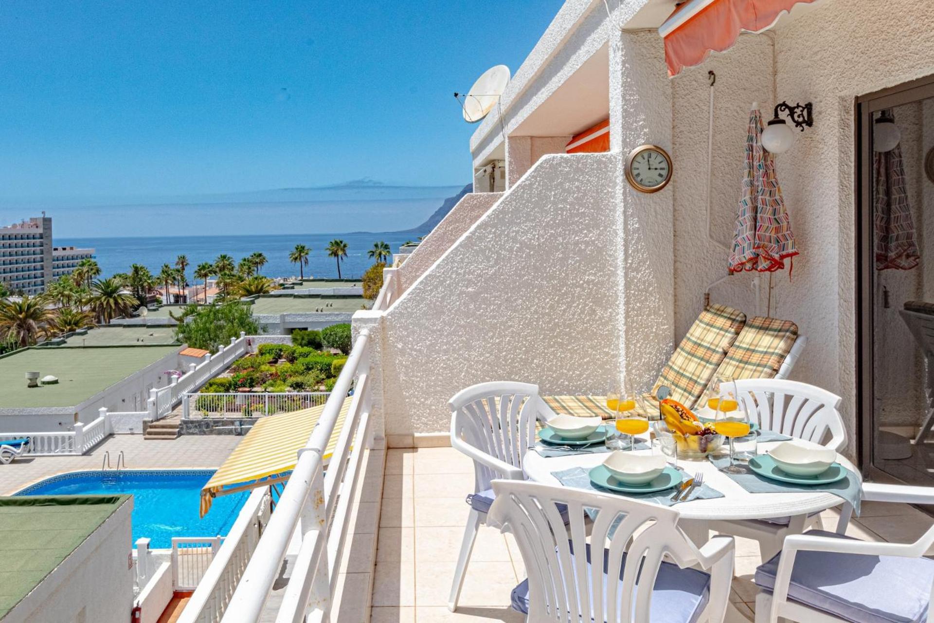 Sunny Oceanview Terrace By Dream Homes Tenerife Acantilado de los Gigantes Εξωτερικό φωτογραφία