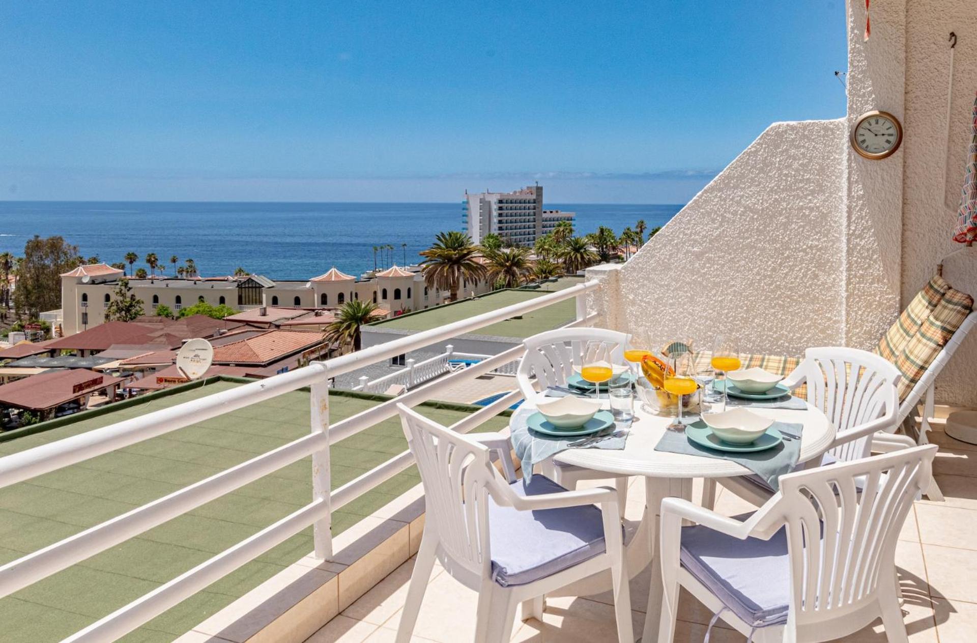Sunny Oceanview Terrace By Dream Homes Tenerife Acantilado de los Gigantes Εξωτερικό φωτογραφία